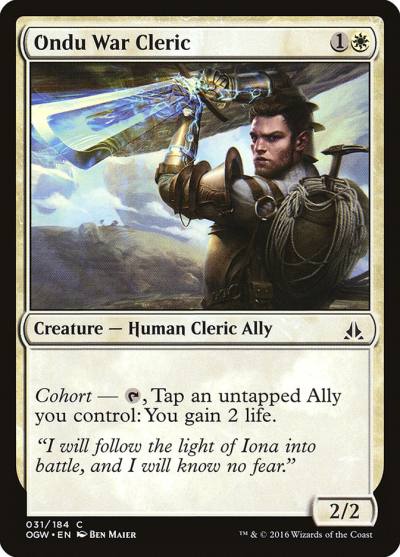 Ondu War Cleric OGW-31 Oath of the Gatewatch Magic card