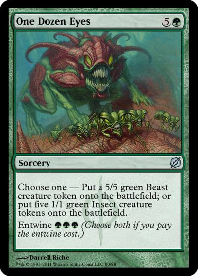 One Dozen Eyes TD2-80 Duel Decks: Mirrodin Pure vs. New Phyrexia Magic card