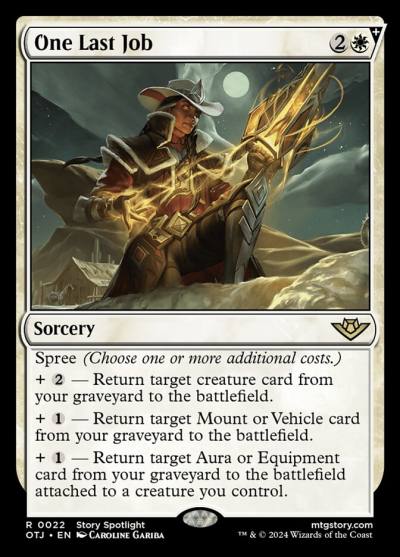 One Last Job OTJ-22 Outlaws of Thunder Junction Magic card