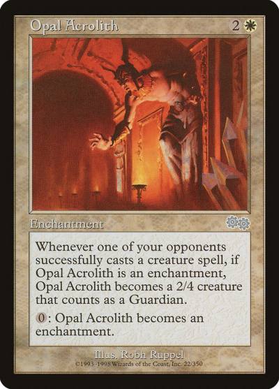 Opal Acrolith USG-22 Urza's Saga Magic card