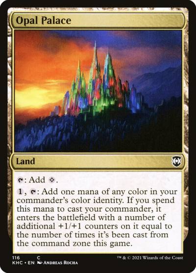 Opal Palace KHC-116 Kaldheim Commander Magic card