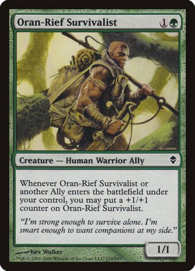 Oran-Rief Survivalist 174 Zendikar Magic card