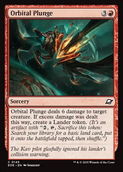 Orbital Plunge EOE-149 Edge of Eternities Magic card
