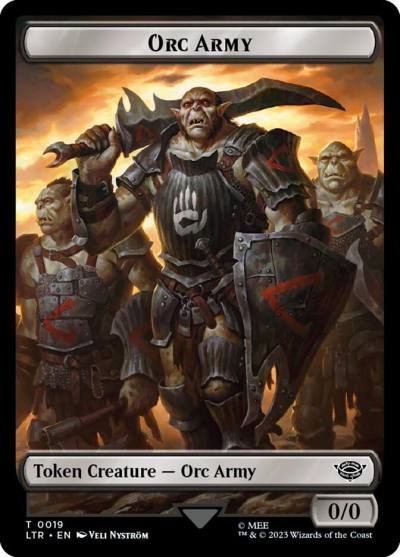 Orc Army TLTR-19 Tales of Middle-earth Tokens Magic card