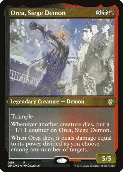 Orca, Siege Demon DMC-59 Dominaria United Commander Magic card