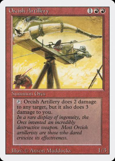Orcish Artillery 3ED-168 Revised Edition Magic card