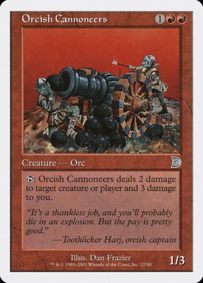 Orcish Cannoneers DKM-17 Deckmasters Magic card