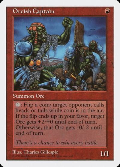Orcish Captain 5ED-254 Fifth Edition Magic card