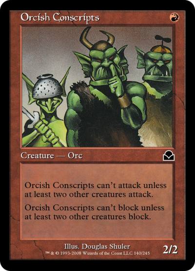 Orcish Conscripts ME2-140 Masters Edition II Magic card
