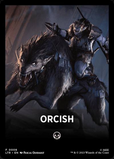 Orcish FLTR-8 Tales of Middle-earth Front Cards Magic card