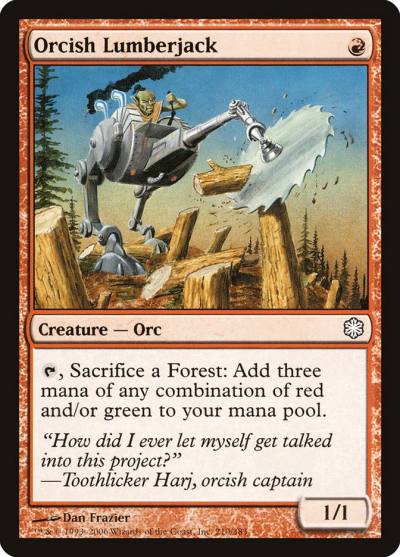 Orcish Lumberjack CST-210 Coldsnap Theme Decks Magic card