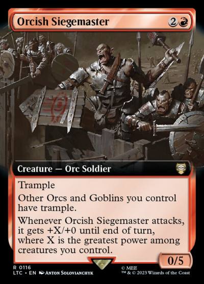 Orcish Siegemaster LTC-116 Tales of Middle-earth Commander Magic card