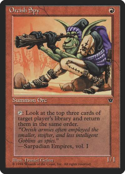Orcish Spy FEM-61B Fallen Empires Magic card