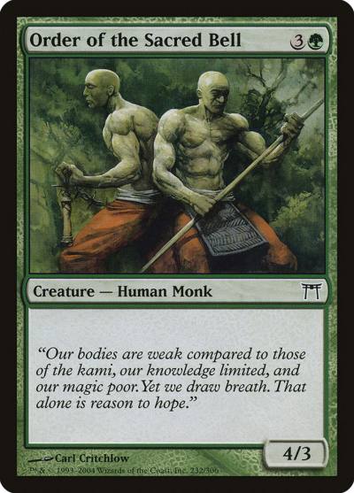 Order of the Sacred Bell CHK-232 Champions of Kamigawa Magic card