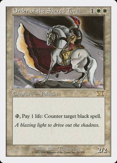 Order of the Sacred Torch 6ED-32 Classic Sixth Edition Magic card
