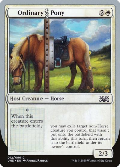 Ordinary Pony UND-12 Unsanctioned Magic card