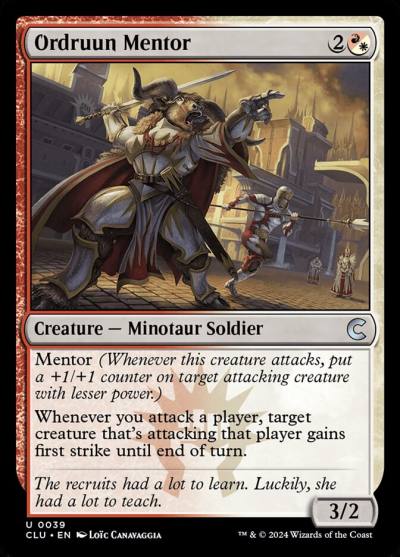 Ordruun Mentor CLU-39 Ravnica: Clue Edition Magic card