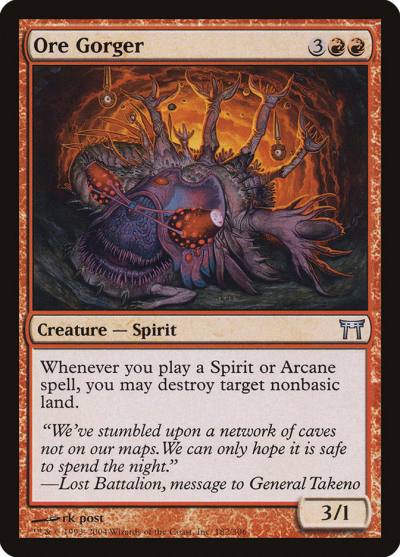 Ore Gorger 182 Champions of Kamigawa Magic card