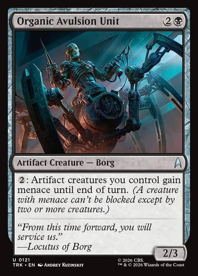 Organic Avulsion Unit 121 Star Trek Magic card