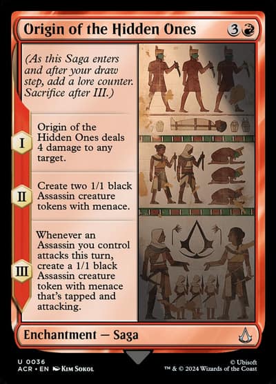 Origin of the Hidden Ones ACR-36 Assassin's Creed Magic card
