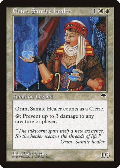 Orim, Samite Healer TMP-33 Tempest Magic card