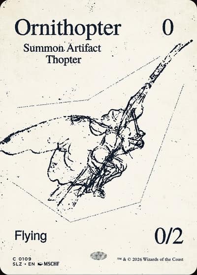 Ornithopter 109 The Zeta Set Magic card
