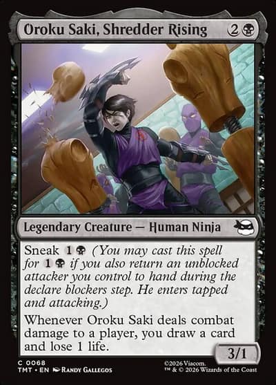 Oroku Saki, Shredder Rising 68 Teenage Mutant Ninja Turtles Magic card