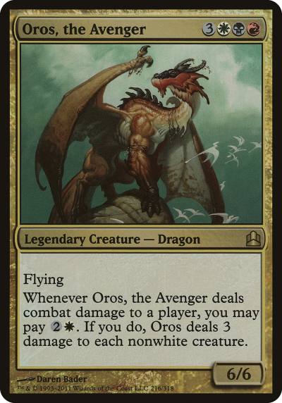 Oros, the Avenger OCMD-216 Commander 2011 Oversized Magic card