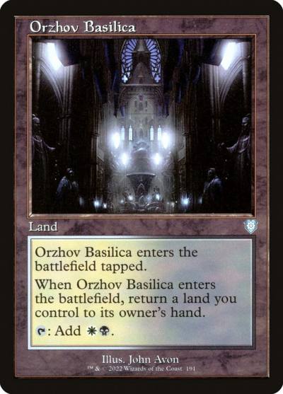 Orzhov Basilica BRC-191 The Brothers' War Commander Magic card
