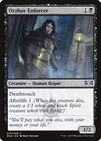Orzhov Enforcer RNA-79 Ravnica Allegiance Magic card