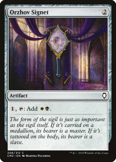 Orzhov Signet CM2-206 Commander Anthology Volume II Magic card