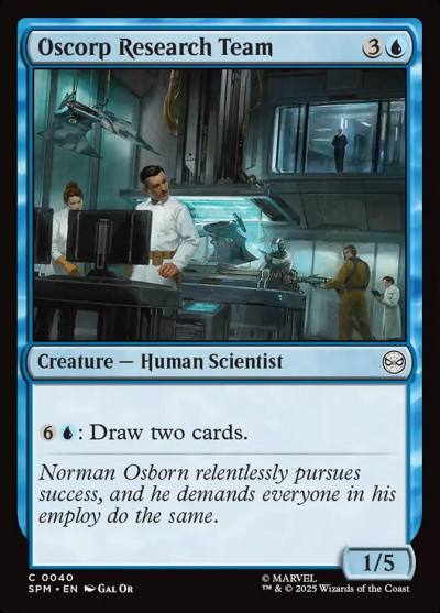 Oscorp Research Team SPM-40 Marvel's Spider-Man Magic card