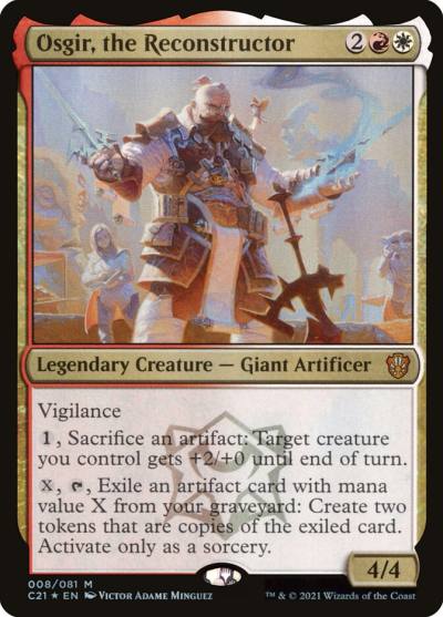 Osgir, the Reconstructor C21-8 Commander 2021 Magic card