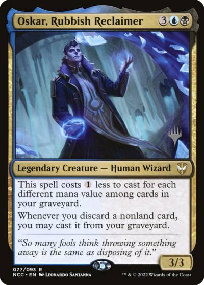 Oskar, Rubbish Reclaimer PNCC-77P New Capenna Commander Promos Magic card