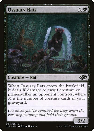 Ossuary Rats 24 Jumpstart 2022 Magic card