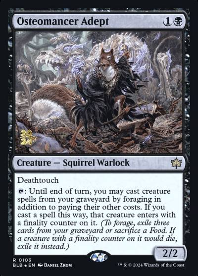 Osteomancer Adept PBLB-103S Bloomburrow Promos Magic card