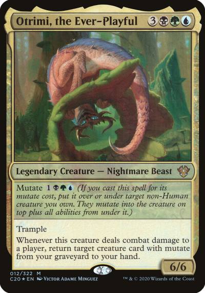 Otrimi, the Ever-Playful OC20-12 Commander 2020 Oversized Magic card