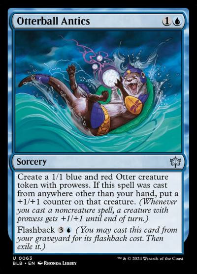 Otterball Antics BLB-63 Bloomburrow Magic card
