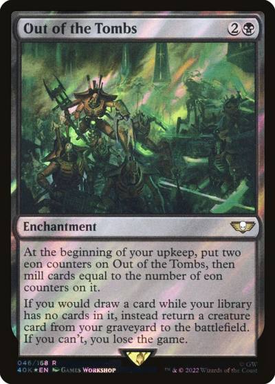 Out of the Tombs 40K-46STAR Warhammer 40,000 Commander Magic card