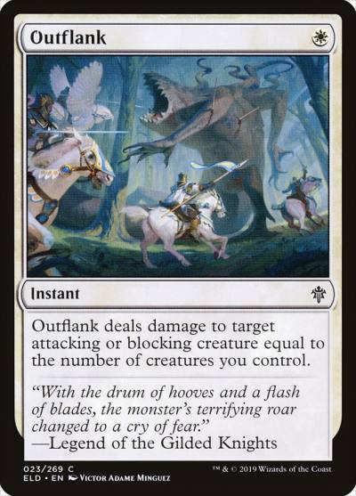 Outflank ELD-23 Throne of Eldraine Magic card