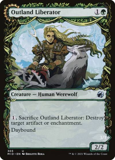 Outland Liberator // Frenzied Trapbreaker MID-303 Innistrad: Midnight Hunt Magic card