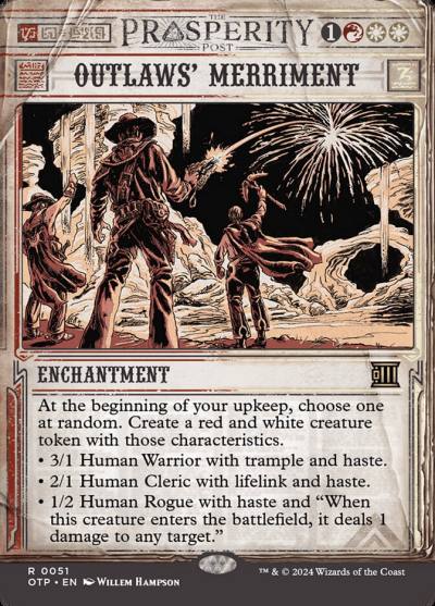 Outlaws' Merriment OTP-51 Breaking News Magic card