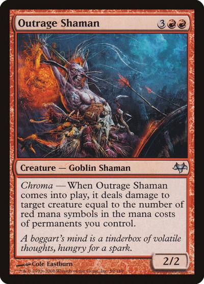 Outrage Shaman EVE-59 Eventide Magic card