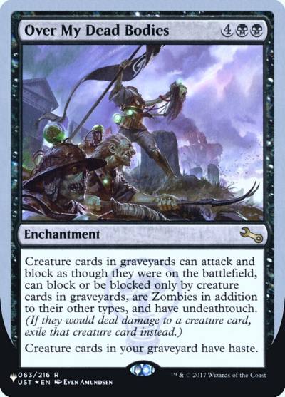 Over My Dead Bodies ULST-23 The List (Unfinity Foil Edition) Magic card