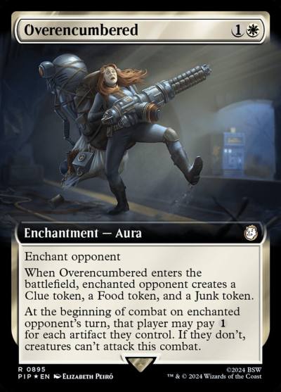 Overencumbered PIP-895 Fallout Magic card