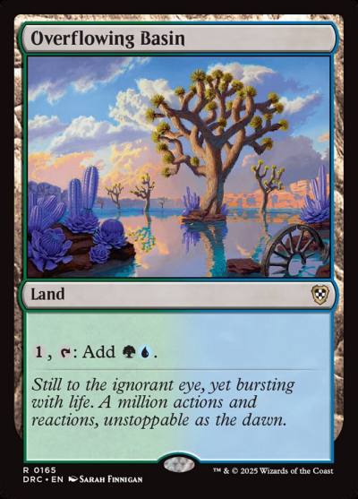 Overflowing Basin DRC-165 Aetherdrift Commander Magic card