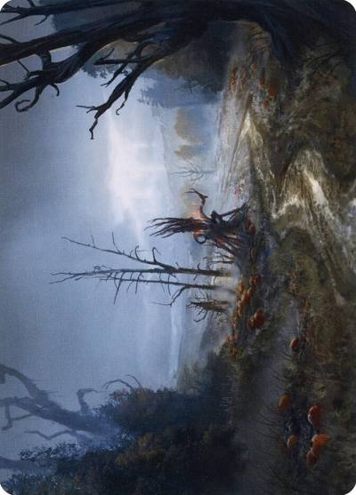 Overgrown Farmland // Overgrown Farmland AMID-74 Midnight Hunt Art Series Magic card