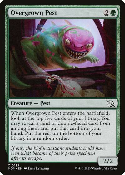 Overgrown Pest MOM-197 March of the Machine Magic card