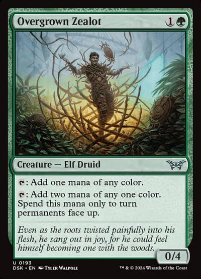 Overgrown Zealot 193 Duskmourn: House of Horror Magic card