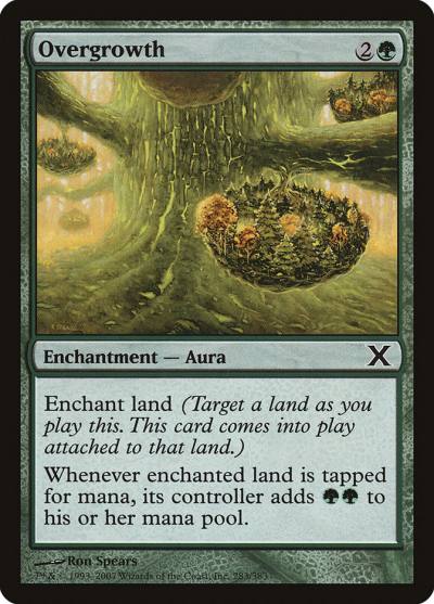 Overgrowth 10E-283 Tenth Edition Magic card